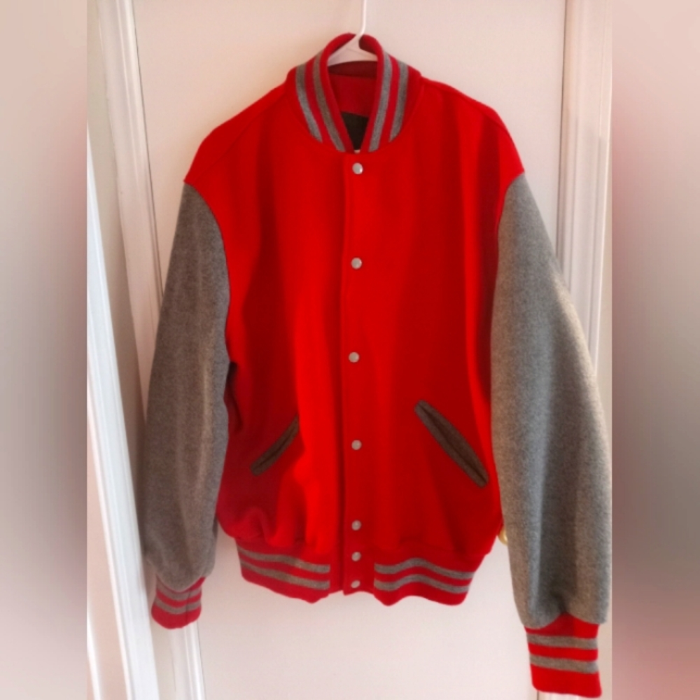 💥SALE Letterman Jacket DeLong, Size XL, Bomber/Varsity,  NWOT